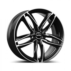 GMP ATOM LP 8X18 5X112 ET45/66.5 ČIERNY/LESK