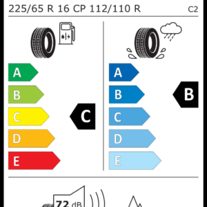 CONTINENTAL W225/65 R16C VANCONTACT A/S ULTRA CAMPER 112/110R EV